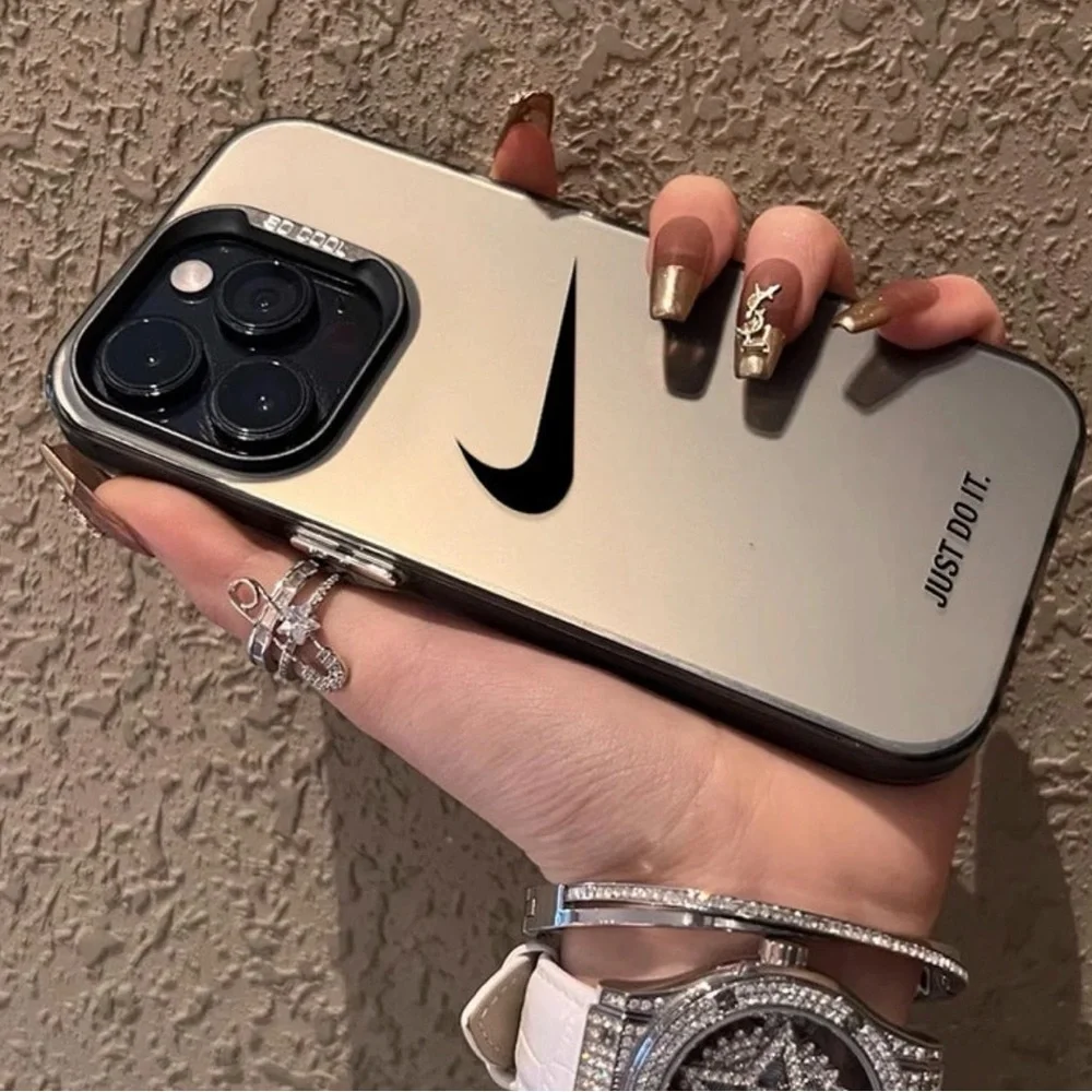15 Pro Max Black and Silver Phone Cover Case